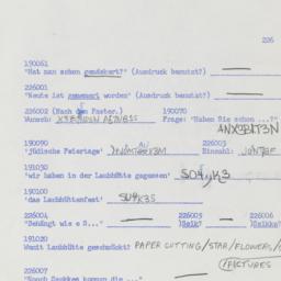 Western questionnaire, answ...