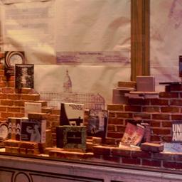 People viewing window display.