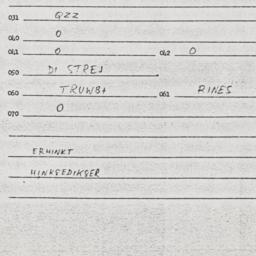 Eastern questionnaire, answ...