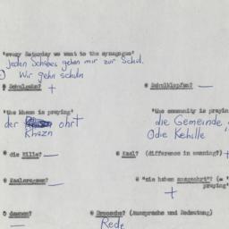 Western questionnaire, answ...