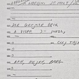 Eastern questionnaire, answ...