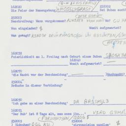 Western questionnaire, answ...