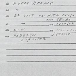 Eastern questionnaire, answ...