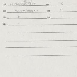 Eastern questionnaire, answ...