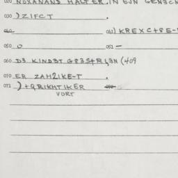 Eastern questionnaire, answ...