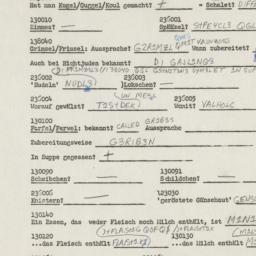 Western questionnaire, answ...