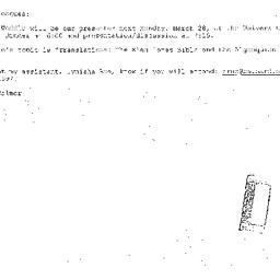 Announcements, 2005-03-28. ...