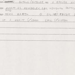 Eastern questionnaire, answ...