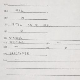 Eastern questionnaire, answ...