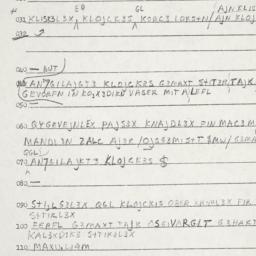 Eastern questionnaire, answ...