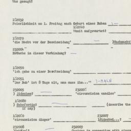 Western questionnaire, answ...