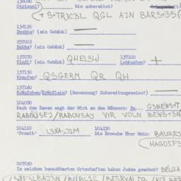 Western questionnaire, answ...