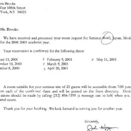 Correspondence, 2001-06-05....