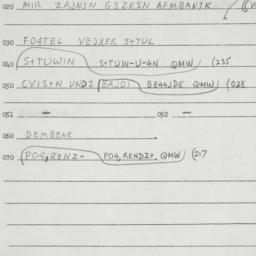 Eastern questionnaire, answ...