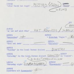 Western questionnaire, answ...