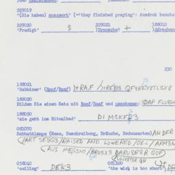 Western questionnaire, answ...