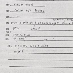 Eastern questionnaire, answ...