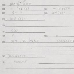 Eastern questionnaire, answ...
