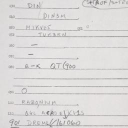 Eastern questionnaire, answ...