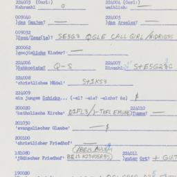 Western questionnaire, answ...