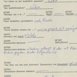 Western questionnaire, answ...