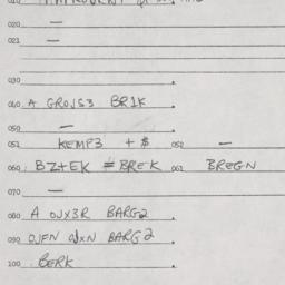 Eastern questionnaire, answ...