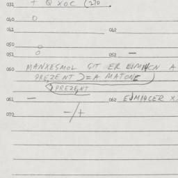 Eastern questionnaire, answ...