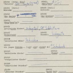 Western questionnaire, answ...
