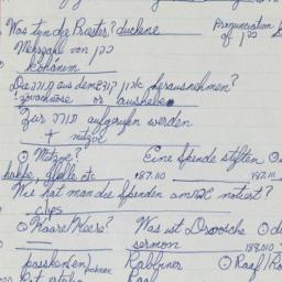 Western questionnaire, answ...