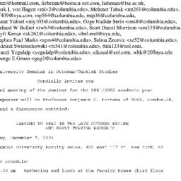Announcements, 2001-12-07. ...