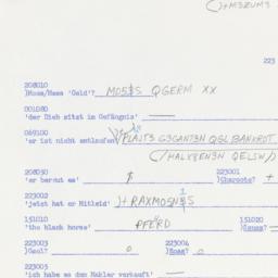 Western questionnaire, answ...