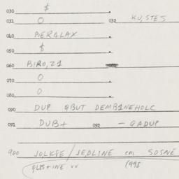 Eastern questionnaire, answ...