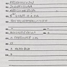 Eastern questionnaire, answ...