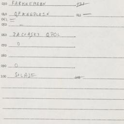 Eastern questionnaire, answ...