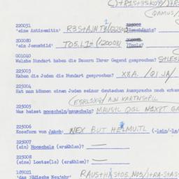 Western questionnaire, answ...