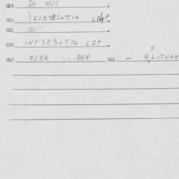 Eastern questionnaire, answ...