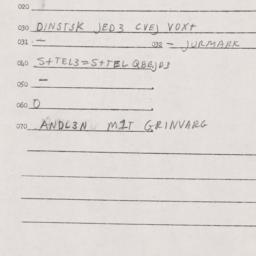Eastern questionnaire, answ...