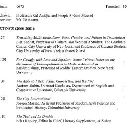 Schedules, Comparative Stud...