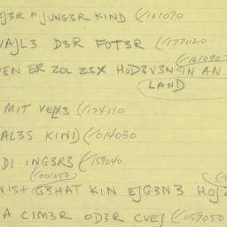 Eastern questionnaire, answ...