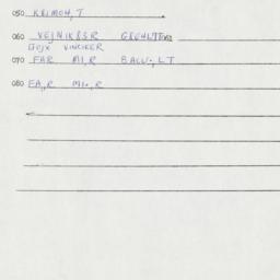 Eastern questionnaire, answ...