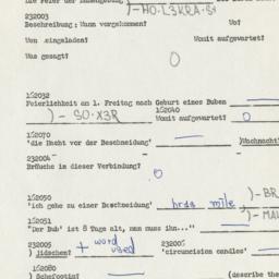 Western questionnaire, answ...