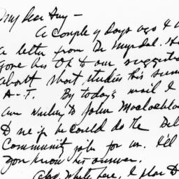 Letter from Arthur Raper to...