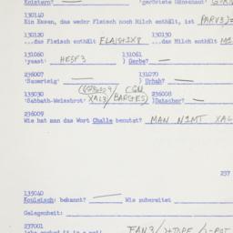 Western questionnaire, answ...