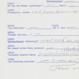 Western questionnaire, answ...