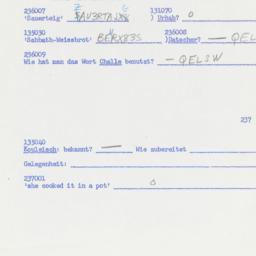 Western questionnaire, answ...