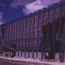 Construction view, facade.