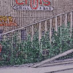 Perspective drawing, detail...