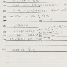 Eastern questionnaire, answ...