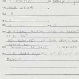 Eastern questionnaire, answ...