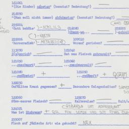 Western questionnaire, answ...